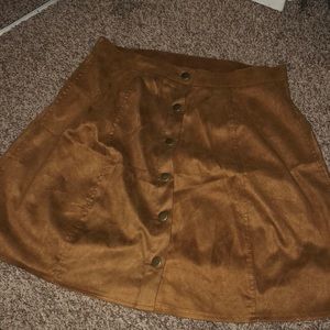 Target button up skirt